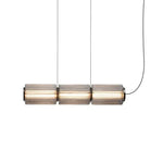 Modern Glass Cylinder LED Pendant Lights for Living Room & Dining Area