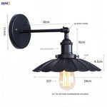 Afralia™ Loft LED Wall Light Industrial Vintage Bedroom Bedside Lamp