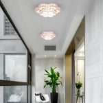 Flower Crystal LED Ceiling Lamp Chandelier Light for Home Hotel Living Room