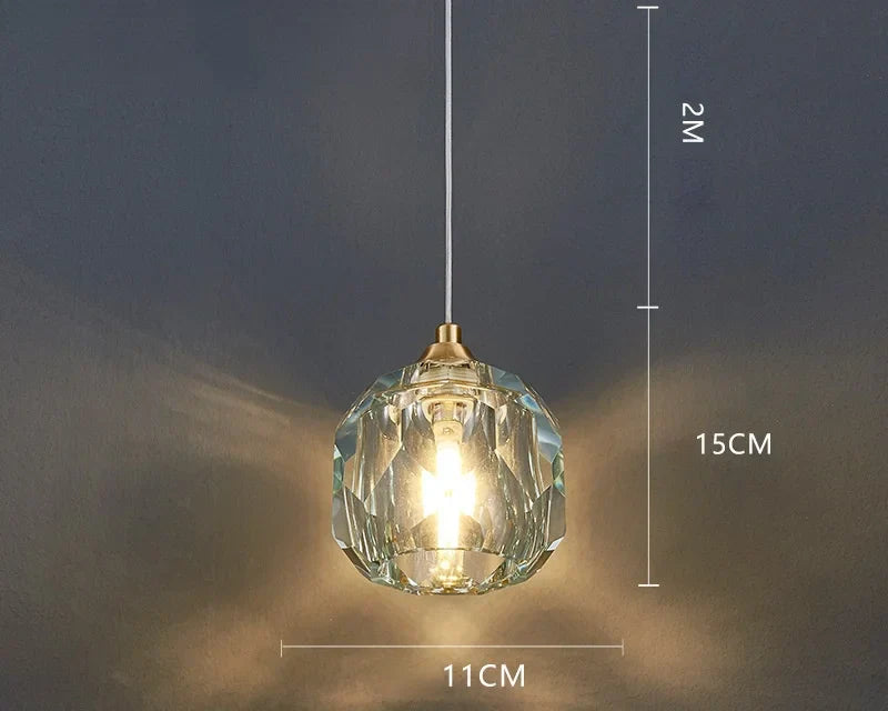 Modern Crystal LED Pendant Chandelier for Bedroom Living Room Dining Table
