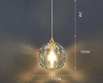 Modern Crystal LED Pendant Chandelier for Bedroom Living Room Dining Table