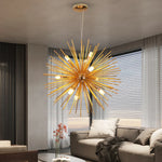 Gold LED Chandelier Pendant Light for Modern Kitchen Island Living Room