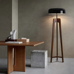 Wood Floor Lamp E27 Bulb Home Art Deco Hotel Bedroom Shop Lighting