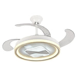 Retractable Fan Lamp: Modern Remote Control Ceiling Fan With Light