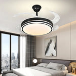 LED Fan Lamp: Modern Invisible Ceiling Chandelier for Living Room, Bedroom & Dining Room