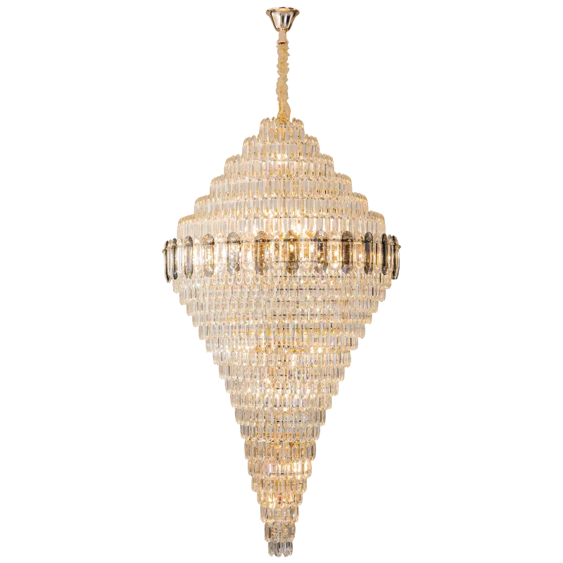 Hollow Chandelier: Luxury Spiral Staircase & Living Room Light for Hotel Lobby