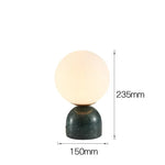 Marble Table Lamp: Modern Nordic Glass Light for Living Room, Bedroom, Study