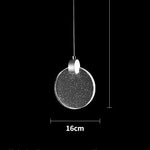 Modern Crystal Pendant Light for Bedroom and Living Room Decor