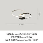 Modern LED Chandelier with Remote Control for Living Room & Bedroom Lighting