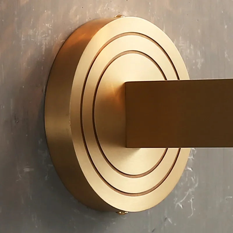 Copper Wooden Frame Wall Light with Hemp Rope - Creative Living Room Decor