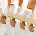 Coral Flower Crystal Chandelier: Modern Luxury LED Pendant Lighting for Home