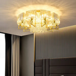 Luxury Crystal Ceiling Light for Living Room, Bedroom, Dining - Modern and Simple