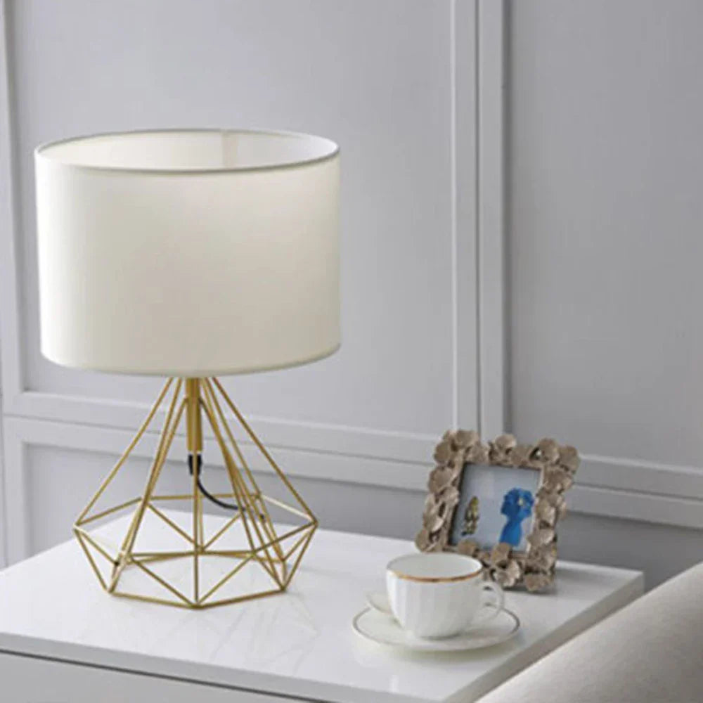Linen Fabric LED Table Lamp Creative Gift Night Lamp