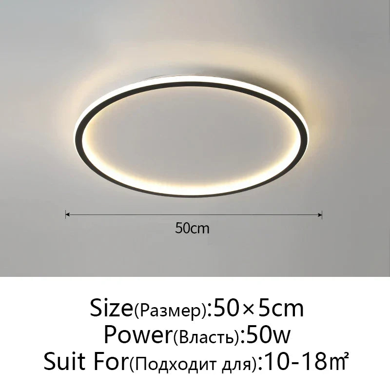 Dimmable LED Ceiling Light for Modern Nordic Home Living Room Lighting