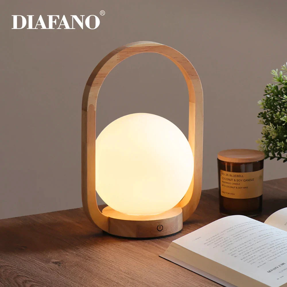 Touch Dimmable LED Portable Night Light for Bedside Table