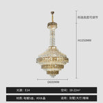 Crystal Chandelier for High-End Designer Duplex Living Room