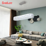 Crystal Oval Design LED Chandelier: Modern Large Pendant Light for Living Room & Bedroom