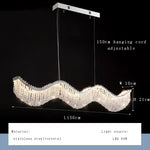 Crystal Bead Chandelier LED Lights for Modern Luxury Home Decor & Bedroom