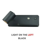 Wireless Charging Wall Lamp USB GU10 5W Switch Sconce for Modern Interior Lighting