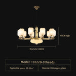 Luxe Jade Chandelier for Living Room, Villa, and Duplex Hall