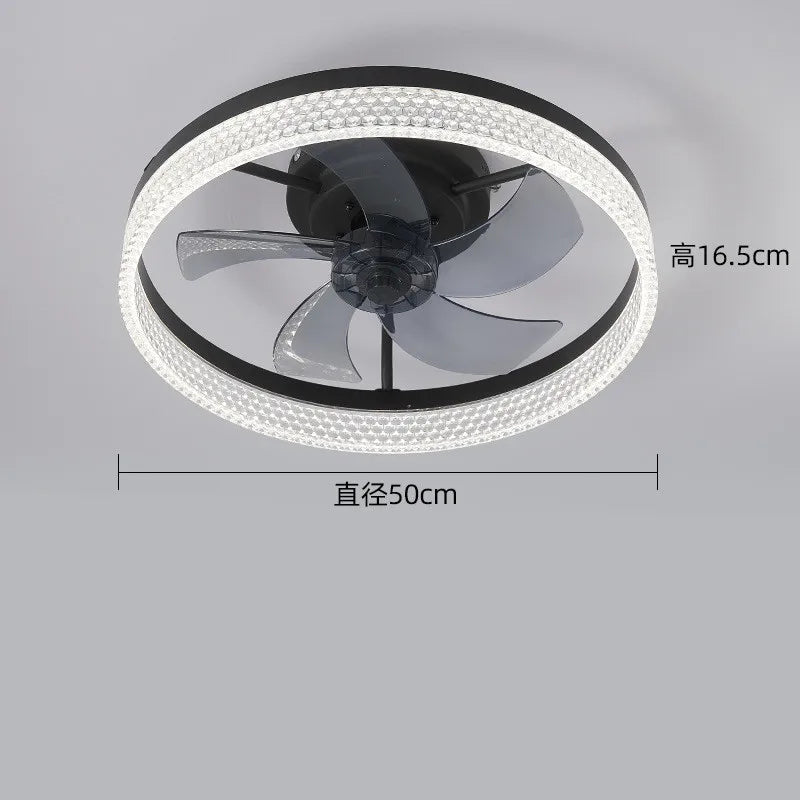 Modern Ceiling Fan LED Lights Tri-ColorEnergy Saving for Living Room, Bedroom.IsDBNullining Room