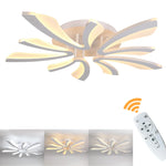 Modern Acrylic LED Chandelier Ceiling Light Fixture with RC Dimming – Indoor Plafon Lamp