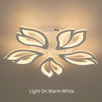Flower Acrylic Chandelier: Modern Minimalist Living Dining Room Ceiling Light