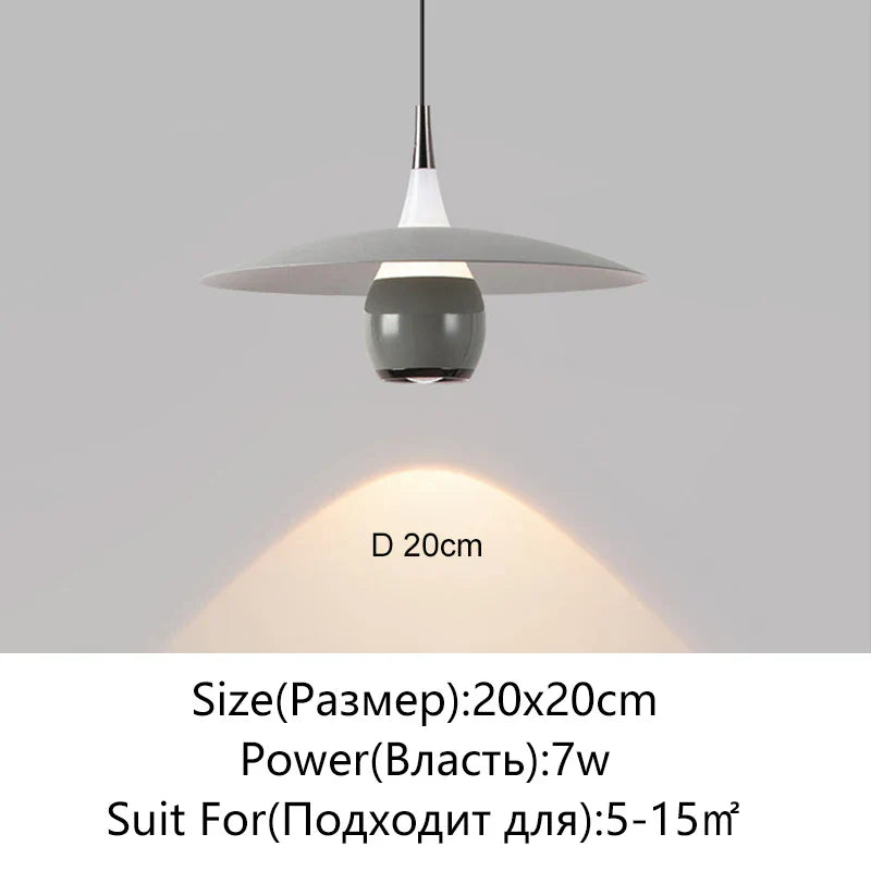 Saucer LED Pendant Lamp for Home Decor and Dining, Designer UFO Light