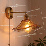 Modern Copper Glass LED Wall Light for Home Decor & Restaurant