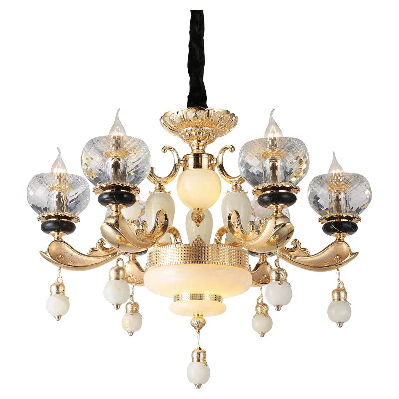 Luxe Crystal Chandelier for Bedroom, Living Room, and Dining Room