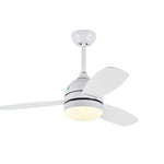 42" Wood Blades Ceiling Fans Light with AC Motor, Remote Control