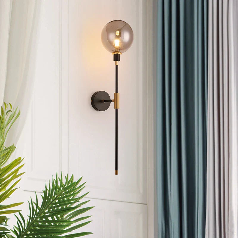 Glass Ball Wall Lamp for Modern Home Decor & Lighting Fixture