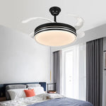 Modern LED Ceiling Fan with Retractable Blades and Remote Control