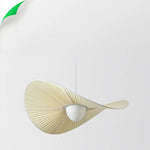 Nordic Beige Pleated Fabric LED Pendant Lights: Stylish Bar Droplight for Dining Room