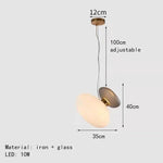 Nordic LED Pendant Chandelier for Dining Kitchen Study Bedroom Lighting