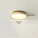 Yellow Travertine Stone LED Ceiling Light for Modern Nordic Ambiance
