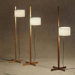 Solid Wood LED Floor Lamp for Home Decor and Living Room Lighting