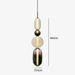 Candy Glass Ceiling Hanging Chandelier for Loft Living Room