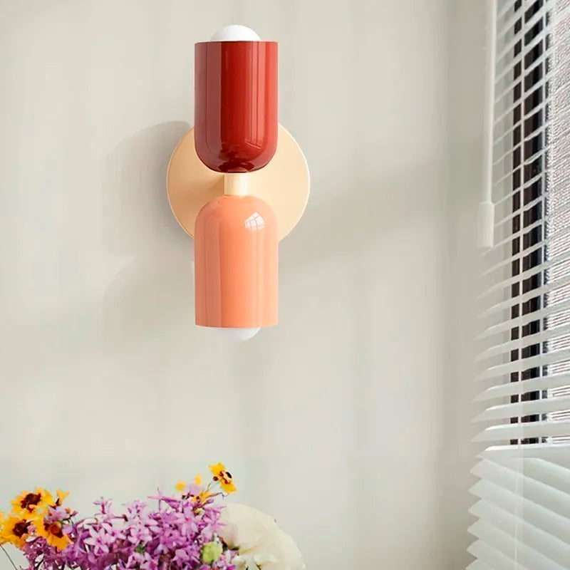 Cream Double Head LED Wall Lamps for Living Room Bedroom Indoor Decoration