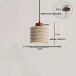 Yellow Cave Stone LED Pendant Lamp Modern Hanging Light Fixtures