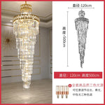 Luxury Crystal Chandelier for Duplex Building, Hotel Lobby, Villa Staircase & Hall