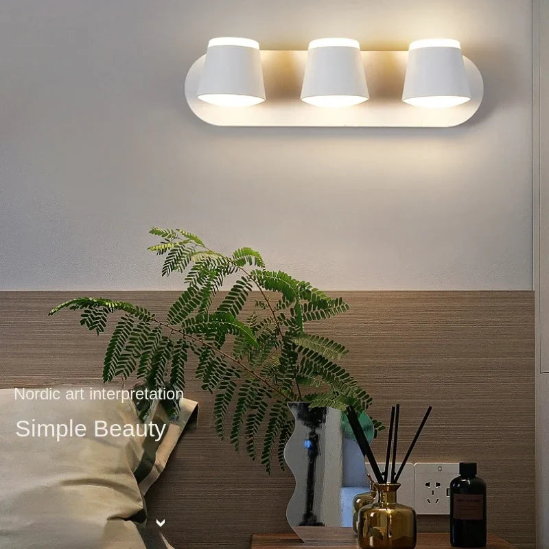 Nordic LED Wall Lamp for Bedroom Study Living Room Indoor Sconce Lighting