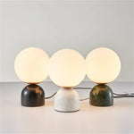 Marble Table Lamp: Modern Nordic Glass Light for Living Room, Bedroom, Study