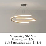 Modern Luxury Chandelier: Minimalist Nordic Living Room Pendant Lamp