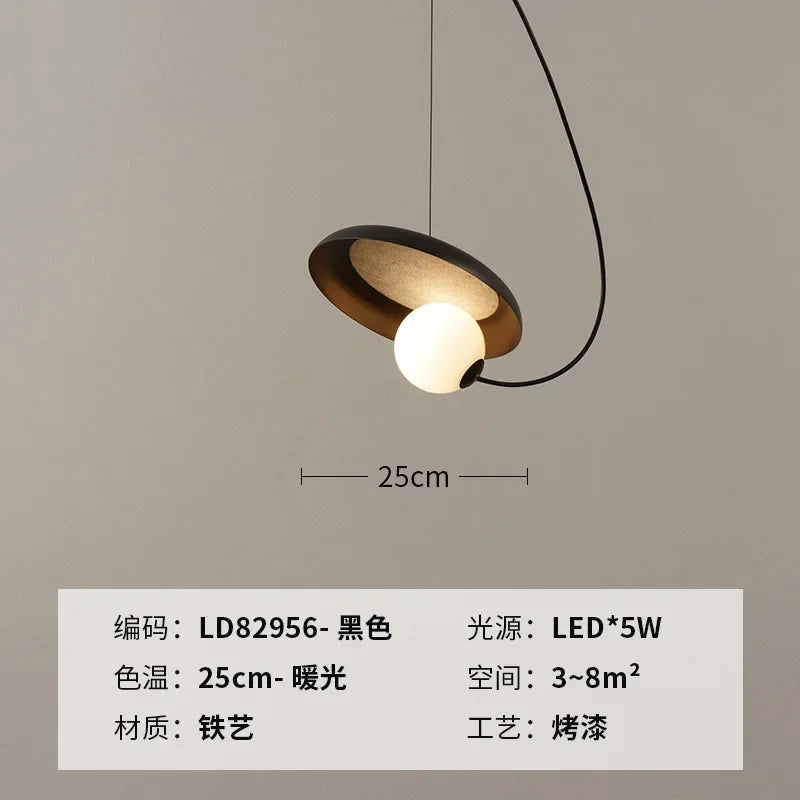 Luxury Rock Metal Pendant Lamp for Home Hotel Room Decor Lighting