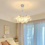 Iced Crystal Chandeliers: Nordic Milan LED Hanging Lights for Living Room