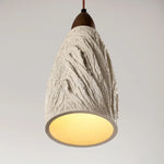 Modern Cement Hanging Light Fixture Aisle Bar Coffee Lampshade LED Pendant