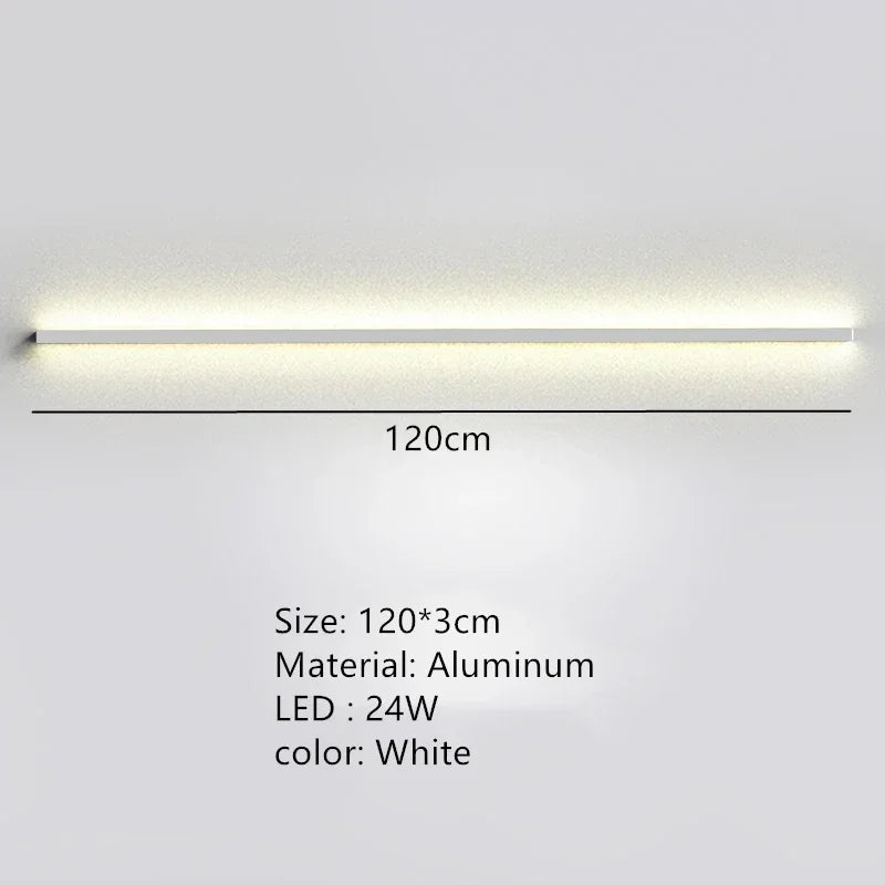 Modern Dimmable Long Wall Lamp for Bedroom and Living Room