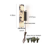 Modern Cylinder Marble Wall Lamp - Luxury LED Wall Lights for Living Room