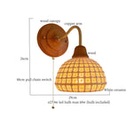 Afralia™ White Ceramic LED Wall Lamp | Japanese Vintage Copper Design